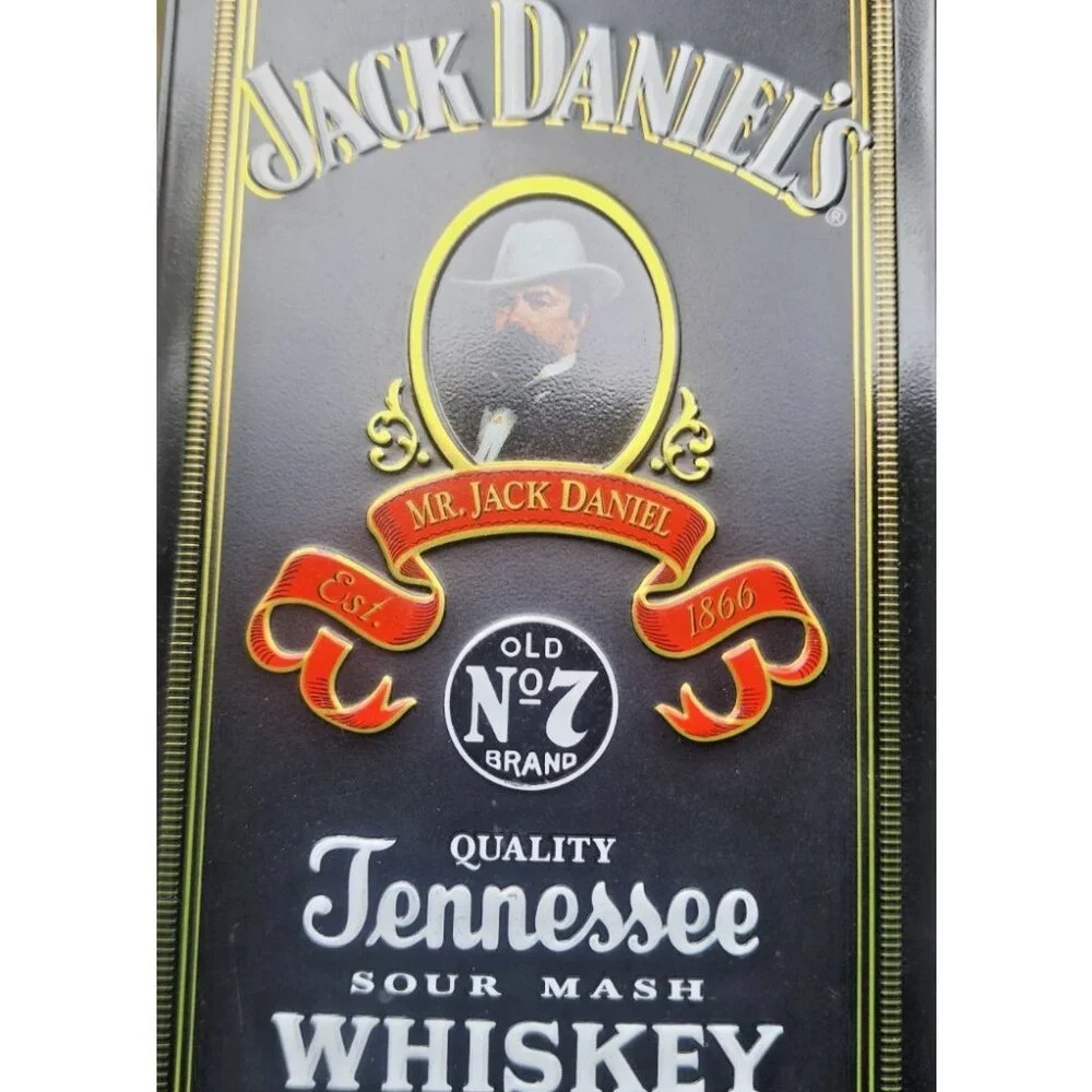 Vintage JACK DANIELS Tin box OLD No 7  WHISKEY HERITAGE‎ SERIES w/swizzle sticks